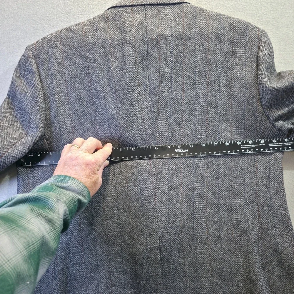 Rafael Men's‎ 100% Wool Gray Sports Coat / Blazer Size Portly 43S NWOT